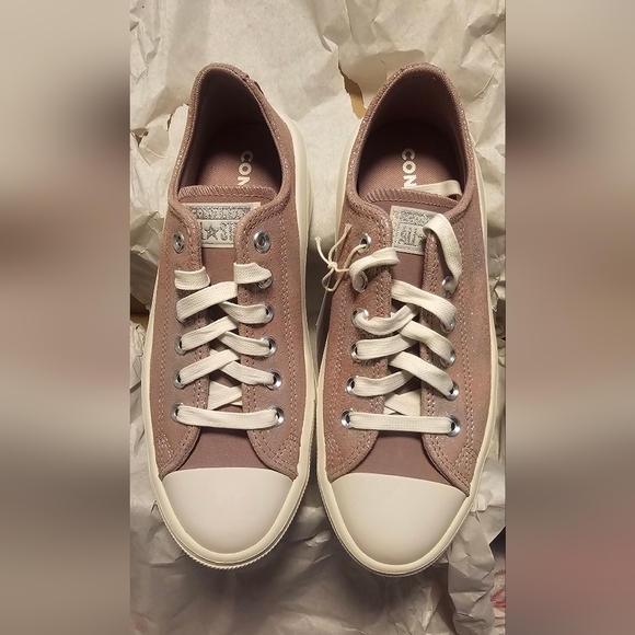 BNIB! Converse Chuck Taylor All Star Move Metallic Suede - 8.5 - Picture 8 of 11